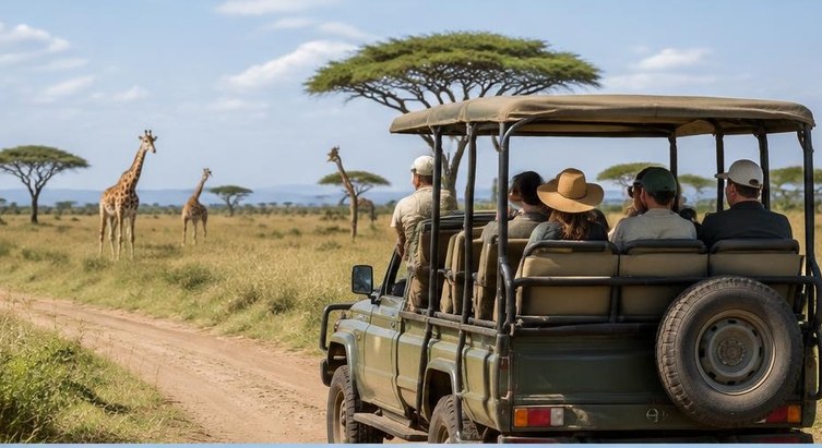 Guided safari game drive in Mikumi National Park